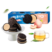 奥利奥（Oreo）白桃乌龙味夹心饼干 网红“桃”气零食下午茶 97g（包装随机）