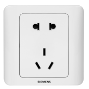 西门子（SIEMENS） 开关插座 五孔二三插墙壁插座10A大间距电源86型插座套装远景雅白 五孔插座单只装