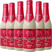 粉象（Delirium） 给劲樱桃 精酿果啤 啤酒330ml*6瓶  整箱装 比利时进口 年货送礼