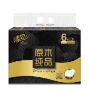 京东特价APP: 清风 抽纸 原木黑金压花 3层270张*6包