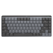 罗技（Logitech） MX键盘 低噪无线双模机械键盘 蓝牙办公键盘 背光 迷你全尺寸可选 Mini 84键线性红轴