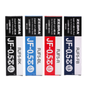 斑马牌（ZEBRA） JF-0.5笔芯盒装 按动中性笔替芯适用JJ15笔芯 0.5mm 黑色 10支装