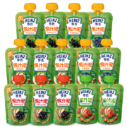 PLUS会员：Heinz 亨氏 宝宝辅食果汁泥组合 120g*14袋