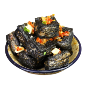 聚美合 家庭装经典长沙黑色臭豆腐正宗油炸灌汤半成品特产小吃生胚450g 【新品】小片黑40片【辣酱包+调料粉包+萝卜脆