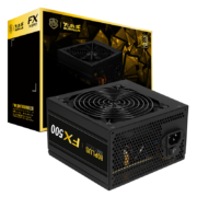 大水牛（BUBALUS）额定500W FX500电脑电源（80PLUS金牌认证/主动式PFC/宽幅/背线/12CM智能温控风扇）