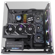 Tt（Thermaltake）Core P3 TG Pro 黑色 机箱水冷电脑主机（支持E-ATX/可壁挂/开放式/电竞水冷/弹性安装）