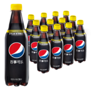 百事可乐 无糖 Pepsi 碳酸饮料 原味 汽水 500ml*12瓶 饮料整箱（王者荣耀/常规包装随机发货）百事出品
