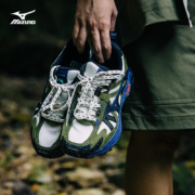 Mizuno美津浓男女23新款西湖跑山赛联名跑步鞋RACER TRAIL WLTR30 01/浅米黄/深橄榄绿/黑色 42