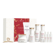one leaf 一叶子 美白礼盒五件套（洁面乳100g+柔肤水100ml+精华乳100ml+精华液30ml+10ml*3+美白祛斑霜50g+赠 美白补水面膜25ml*5片+旅行三件套小样）