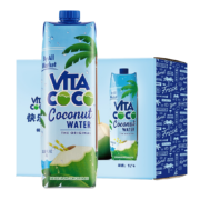 唯他可可（Vita Coco）天然椰子水饮料 快速补水富含电解质 NFC 椰青果汁1L*4瓶