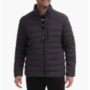 销量第一，Calvin Klein 卡尔文·克莱恩 男士立领可折叠轻量羽绒服