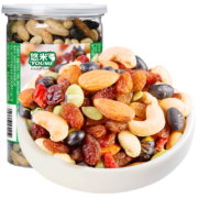 悠米 休闲零食原味混合豆果仁果干 什锦果仁270g/罐