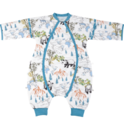 ibaby睡袋婴儿秋冬季恒温睡袋儿童防惊跳分腿宝宝睡袋 【舒适】国宝熊猫分腿睡袋(适用室温20-24℃） 【分腿睡袋】参考身高90-100(年龄1-2岁)