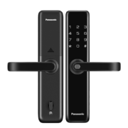 松下（Panasonic） 指纹锁 智能门锁家用防盗门电子锁 刷卡密码3D人脸识别智能锁 V-S316F-墨岩黑【指纹刷卡】