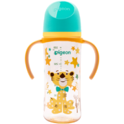贝亲（Pigeon）第3代 双把手PPSU奶瓶 330ml-绅士豹 L号 6个月以上 AA223