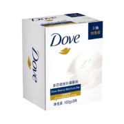 多芬(DOVE)香皂 柔肤乳霜香块100gx3