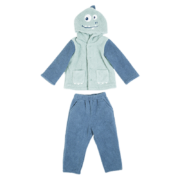 ibaby恒温家居服秋冬新款儿童睡衣泰迪绒居家可爱卡通春秋套装 【泰迪绒恒温造型套装】好奇恐龙【尺码参考详情】 80码【衣长:35cm 裤长:44cm 】
