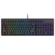 雷柏（Rapoo） V808RGB 机械键盘 有线键盘 游戏键盘 104键RGB背光键盘 原厂Cherry轴 黑色 樱桃红轴
