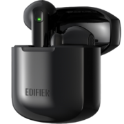 漫步者（EDIFIER） Lollipods mini苹果真无线蓝牙半入耳式耳机降噪适用于安卓苹果x 黑色+恐龙保护套