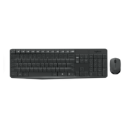 罗技（Logitech）MK235 键鼠套装 无线键鼠套装 办公键鼠套装  防泼溅防指纹 全尺寸 带无线2.4G接收器 黑