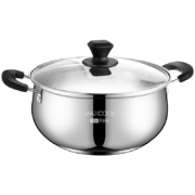 美厨（maxcook）汤锅 304不锈钢汤锅汤煲20cm 加厚复合底 燃气炉电磁炉通用YC-20