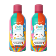 英氏儿童洗发水沐浴露二合一婴儿宝宝温和保湿樱花小奶泡350ml*2瓶