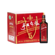 塔牌 绍兴黄酒 五年手工冬酿 半干型 花雕酒 500ml*8瓶 整箱装