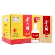 金六福 盛世 浓香型白酒 52度 500ml*6瓶 整箱装纯粮食酒（优级酒）
