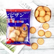 限店铺会员：比比赞 日式小圆饼干100g海盐味 饼干小圆饼网红零食休闲食品*2件