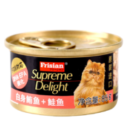 富力鲜(Frisian)泰国进口猫罐头85g*30罐 混合口味(鲑鱼15罐+金枪鱼15罐) 成猫宠物猫粮猫咪零食湿粮
