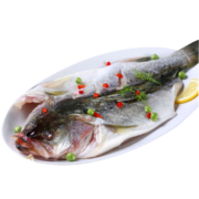 三都港 冷冻海鲈鱼500g 三去海鲈鱼（含清蒸料包）生鲜鱼类 海鲜水产59.9元