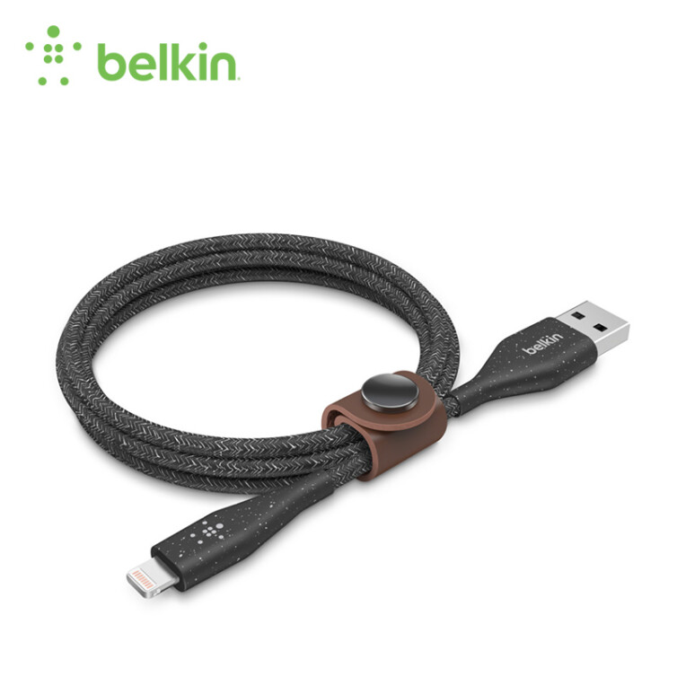 贝尔金（BELKIN）苹果MFI认证快充数据线适用iPhone 13/13pro/12/11/xs lightning接口黑色1.2米