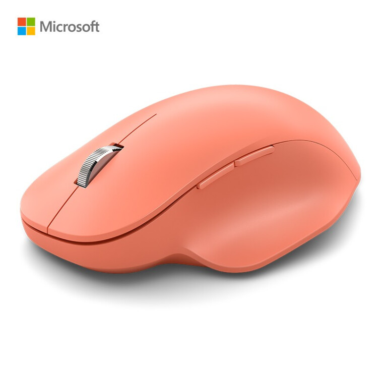 微软 (Microsoft) 无线简约精准鼠标 珊瑚橙 蓝牙5.0 自定义按键 3屏无缝切换 人体工学 蓝影技术 时尚办公