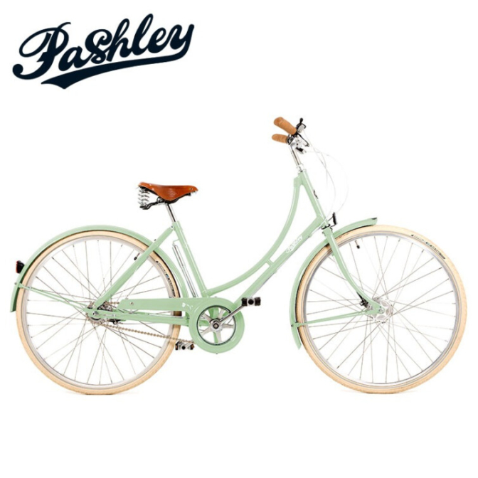Electra Pashley复古Poppy手工优雅自行车26寸休闲轻便女士变速脚踏车上班通勤骑行 薄荷绿 M/20车架 内3速