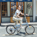 永久(FOREVER) 折叠自行车成人学生男女日骋变速20英寸便携城市代步单车 佳驰E级丁香蓝