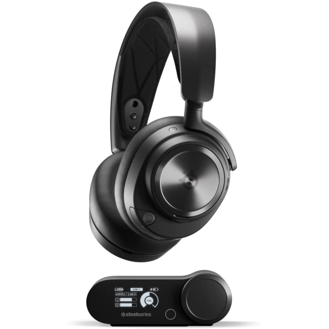 SteelSeries Arctis Nova Pro 无线 Xbox 多系统游戏耳机 - Hi-Fi 驱动程序 - Active Noise Cancellation - Infinity Power System - Xbox,PC,PS5,PS4,开关,智能手机