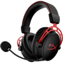 HyperX Cloud Alpha Wireless 游戏耳机 适用于PC,300小时电池寿命,DTS耳机:X空间音频,*海绵,双腔驱动器,降噪麦克风,耐用铝制框架