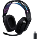Logitech 罗技 G535 LIGHTSPEED 无线游戏耳机 - 轻质头戴式耳机,翻转静音麦克风,立体声,兼容 PC、PS4、PS5、USB 充电 - 黑色