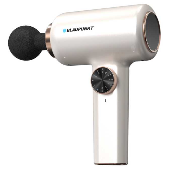 BLAUPUNKT 德国蓝宝筋膜枪肌肉放松仪颈膜枪筋膜机按摩枪颈膜枪按摩棒锤生日礼物送男女朋友送家人 珍珠白