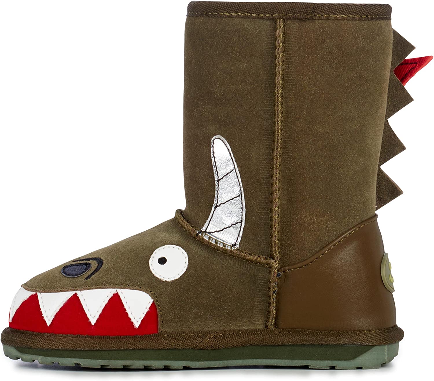 EMU Australia LITTLE CREATURES 中性童 雪地靴 Dragon K11589KHAK 卡其 25.5 (US 9)