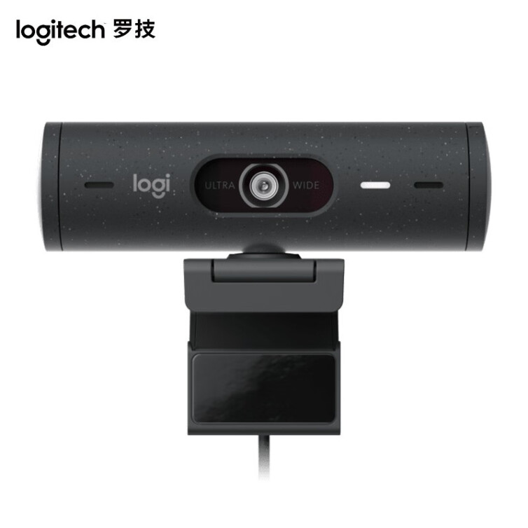 罗技（Logitech） Brio 500高清广角网络摄像头 直播摄像头 视频会议电脑摄像头带麦克风 Brio 500黑色