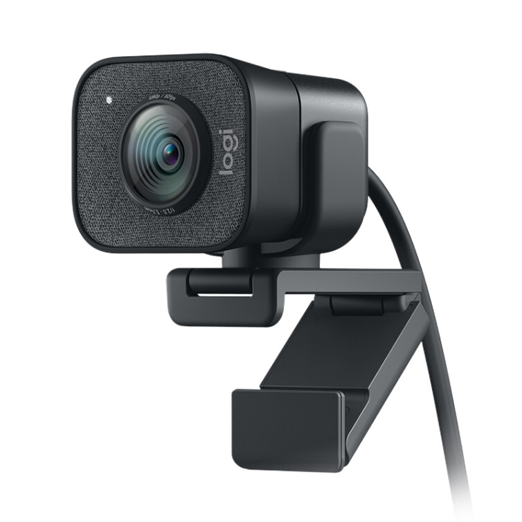 罗技(Logitech) StreamCam高清直播摄像头 家用摄像头电脑摄像头 网课教学 面部追踪 1080p 即插即用 黑色