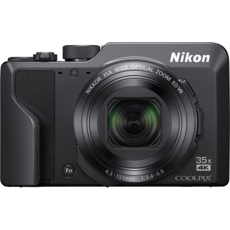 Nikon 尼康 COOLPIX A1000 4K超高清数码相机 长焦便携35倍高清变焦镜头 黑色