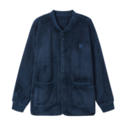 京东京造WARM-TECH舒暖绒男士睡衣男秋冬季情侣睡衣套装家居服银灰L男