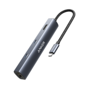 Anker安克 Type-C PD65W快充usb延长线hdmi拓展坞分线器 适用华为苹果MacBook Pro笔记本等 马克笔大小六合一