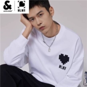 杰克琼斯 MLMR 潮流宽松连帽卫衣 情侣款