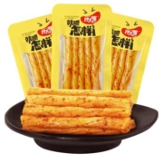 馋大嘴巴盐焗素鸡筋辣条小包装湖南麻辣片80后零食小吃辣网红推荐