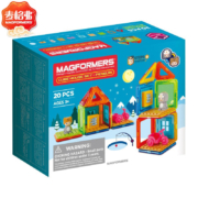 概率券：MAGFORMERS 麦格弗 磁力片 创意房屋玩具拼搭积木 金宝贝早教新年礼物 705018 企鹅魔法屋*4