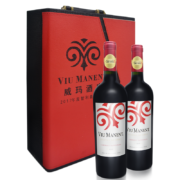 Viu Manent智利威玛酒庄珍藏赤霞珠红酒 空加瓜谷原瓶原装进口干红葡萄酒 双支装750mL*2