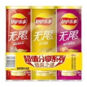 88VIP：Lay's 乐事 无限三连罐薯片（原味/烤肉/番茄）104g*3罐*8件